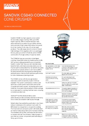 रबल रीसाइक्लिंग प्लांट Sandvik CS840i