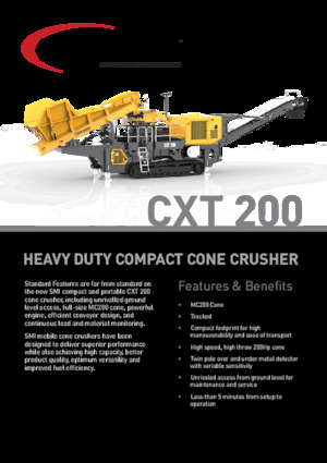 रबल रीसाइक्लिंग प्लांट Screen Machine Industries  CXT 200