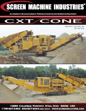 रबल रीसाइक्लिंग प्लांट Screen Machine Industries  CXT