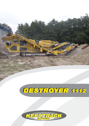 रबल रीसाइक्लिंग प्लांट Keestrack Destroyer 1112 C