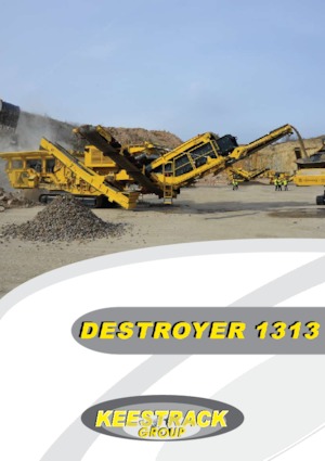 रबल रीसाइक्लिंग प्लांट Keestrack Destroyer 1313 C