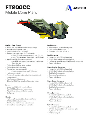 रबल रीसाइक्लिंग प्लांट Astec FT200CC