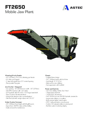 रबल रीसाइक्लिंग प्लांट Astec FT2650