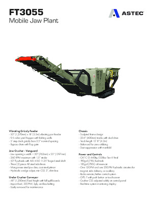 रबल रीसाइक्लिंग प्लांट Astec FT3055