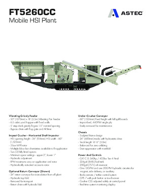 रबल रीसाइक्लिंग प्लांट Astec FT5260CC
