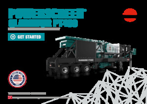 रबल रीसाइक्लिंग प्लांट Powerscreen Gladiator PT400