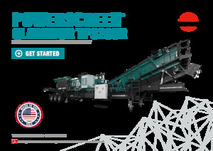 रबल रीसाइक्लिंग प्लांट Powerscreen Gladiator TP320SR