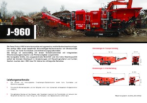 रबल रीसाइक्लिंग प्लांट Terex-Finlay J 960