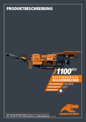 रबल रीसाइक्लिंग प्लांट Rockster J1100rev