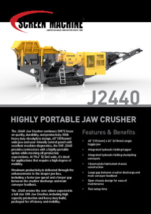रबल रीसाइक्लिंग प्लांट Screen Machine Industries  J2440