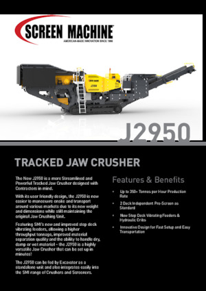 रबल रीसाइक्लिंग प्लांट Screen Machine Industries  J2950