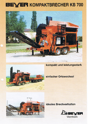 रबल रीसाइक्लिंग प्लांट Beyer KB 700