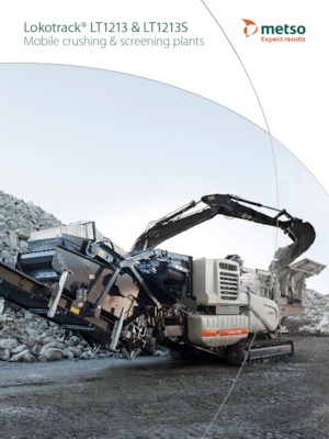 रबल रीसाइक्लिंग प्लांट Metso Lokotrack LT 1213