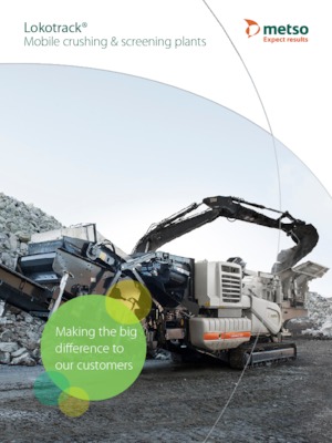 रबल रीसाइक्लिंग प्लांट Metso Lokotrack LT 400 HPF
