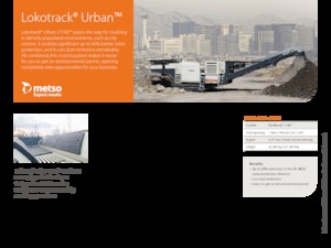 रबल रीसाइक्लिंग प्लांट Metso Lokotrack Urban LT 106