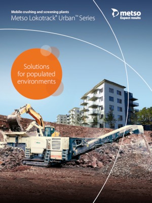 रबल रीसाइक्लिंग प्लांट Metso Lokotrack Urban LT 96 S