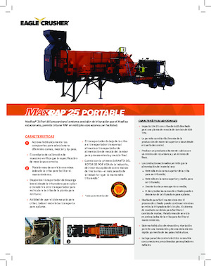 रबल रीसाइक्लिंग प्लांट Eagle Crusher MaxRap 25