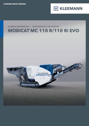 रबल रीसाइक्लिंग प्लांट Kleemann MC 110 Ri EVO