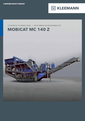 रबल रीसाइक्लिंग प्लांट Kleemann MC 140 Z