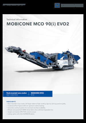 रबल रीसाइक्लिंग प्लांट Kleemann MCO 90 EVO2