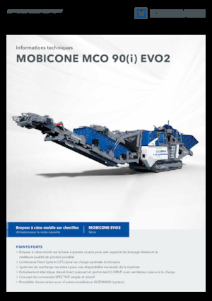 रबल रीसाइक्लिंग प्लांट Kleemann MCO 90 EVO2