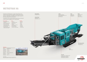 रबल रीसाइक्लिंग प्लांट Powerscreen METROTRAK HA