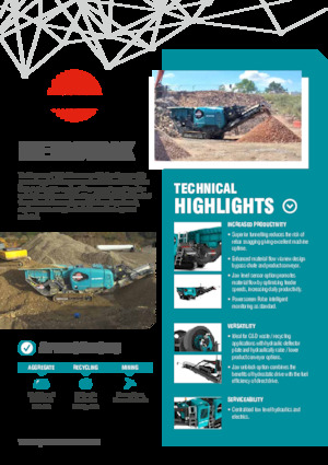 रबल रीसाइक्लिंग प्लांट Powerscreen Metrotrak
