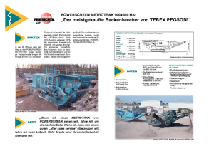 रबल रीसाइक्लिंग प्लांट Powerscreen Metrotrak