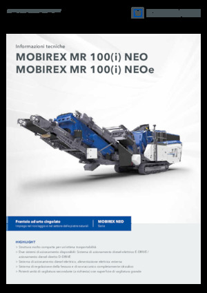 रबल रीसाइक्लिंग प्लांट Kleemann MR 100i NEO