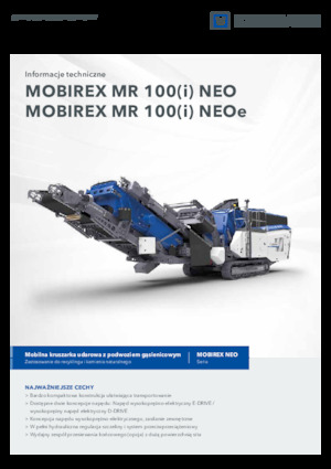 रबल रीसाइक्लिंग प्लांट Kleemann MR 100i NEO