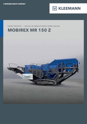 रबल रीसाइक्लिंग प्लांट Kleemann MR 150 Z