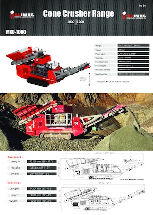 रबल रीसाइक्लिंग प्लांट Rubble Master MXC-1000