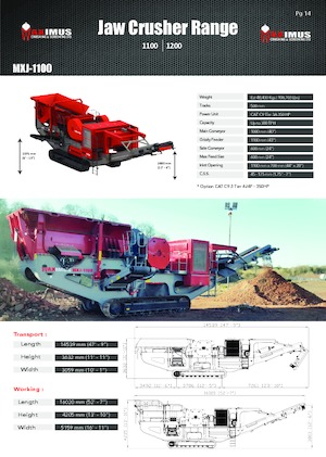 रबल रीसाइक्लिंग प्लांट Rubble Master MXJ-1100