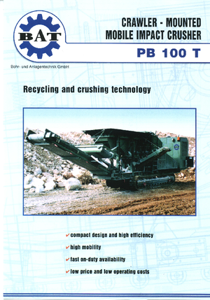 रबल रीसाइक्लिंग प्लांट BAT PB 100 T
