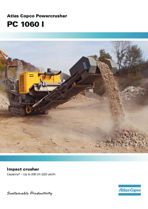 रबल रीसाइक्लिंग प्लांट Atlas Copco PC 1060I