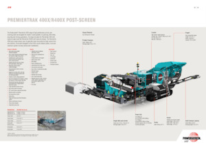 रबल रीसाइक्लिंग प्लांट Powerscreen PREMIERTRAK R400X 