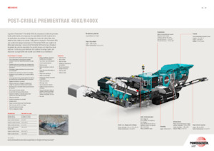 रबल रीसाइक्लिंग प्लांट Powerscreen PREMIERTRAK R400X 