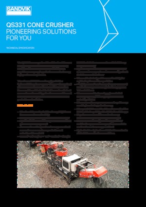 रबल रीसाइक्लिंग प्लांट Sandvik QS331