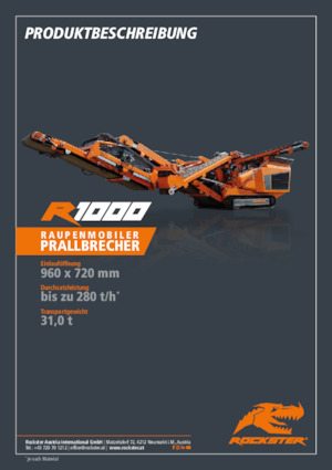 रबल रीसाइक्लिंग प्लांट Rockster R1000