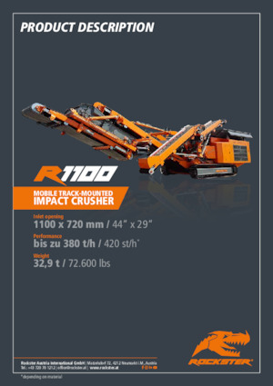 रबल रीसाइक्लिंग प्लांट Rockster R1100