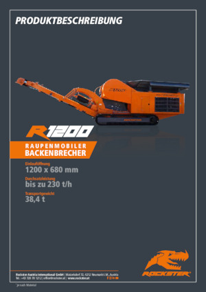 रबल रीसाइक्लिंग प्लांट Rockster R1200
