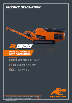 रबल रीसाइक्लिंग प्लांट Rockster R1200