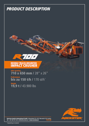 रबल रीसाइक्लिंग प्लांट Rockster R700