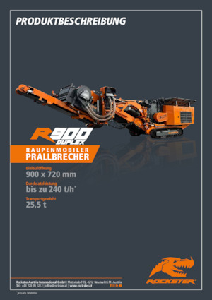 रबल रीसाइक्लिंग प्लांट Rockster R900D