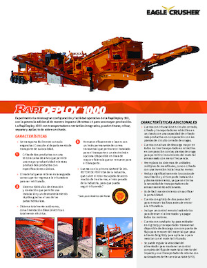 रबल रीसाइक्लिंग प्लांट Eagle Crusher RapiDeploy 1000