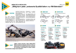 रबल रीसाइक्लिंग प्लांट Rubble Master RM 80 GO!