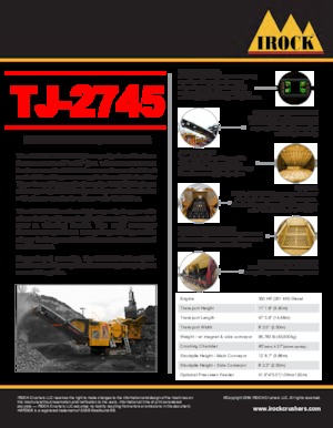 रबल रीसाइक्लिंग प्लांट IROCK  TJ-2745