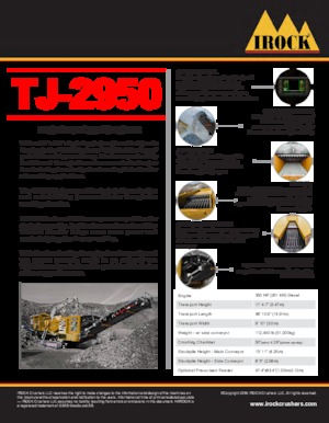 रबल रीसाइक्लिंग प्लांट IROCK  TJ-2950