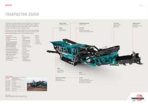 रबल रीसाइक्लिंग प्लांट Powerscreen Trakpactor 260SR