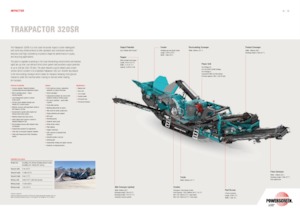 रबल रीसाइक्लिंग प्लांट Powerscreen Trakpactor 320 SR